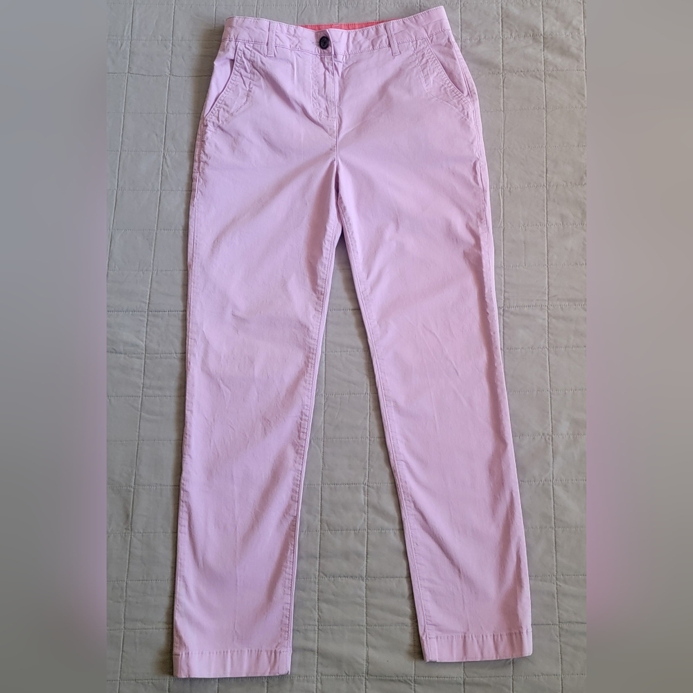 Boden Pants Women Size 6R Zip Fly Stretch Pink/purple Hue